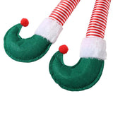 Christmas Tree Hanging Elf Santa Stuffed Legs Xmas Decor Ornaments