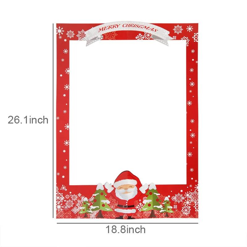 Christmas Picture Frame Prop Merry Christmas Photo Booth Xmas Photobooth