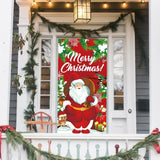 Christmas Banner Flag Santa Claus Christmas Tree Ornaments Decor Navidad Year