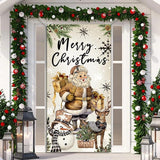 Christmas Banner Flag Santa Claus Christmas Tree Ornaments Decor Navidad Year