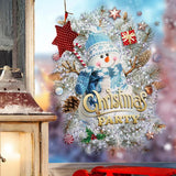 Christmas Tree Snowman Wall Stickers Home Decoration