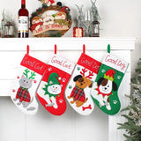 Dogs and Cats Cartoon Christmas Stockings Set