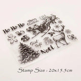 Christmas Sled Clear Silicone Stamp for DIY Crafts