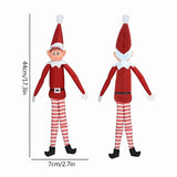 Christmas Elf Plush Leg Doll Pendant Xmas Tree Ornament