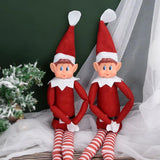 Christmas Elf Plush Leg Doll Pendant Xmas Tree Ornament