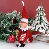 Christmas Elf Plush Leg Doll Pendant Xmas Tree Ornament