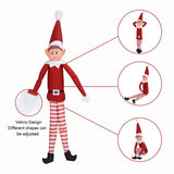 Christmas Elf Plush Leg Doll Pendant Xmas Tree Ornament