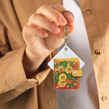 DIY Diamond Painting Christmas Keychains Mosaic Art Santa Snowman
