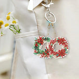 DIY Diamond Painting Christmas Keychains Mosaic Art Santa Snowman
