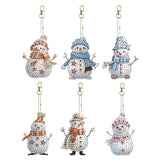 DIY Diamond Painting Christmas Keychains Mosaic Art Santa Snowman