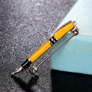 Zlxgirl Men shape pen punk Brooches Enamel pins brooch Jewelry