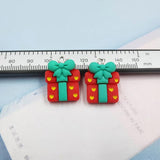 10pcs Christmas Bowknot Resin Charms For Jewelry Making