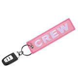 3 PCS Crew Keychain Aviation Embroidery Key Ring Chain for Christmas