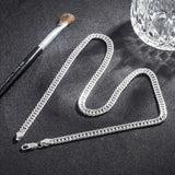 925 Silver Necklace 6MM 24 inch Chain Men's Fine Jewelry