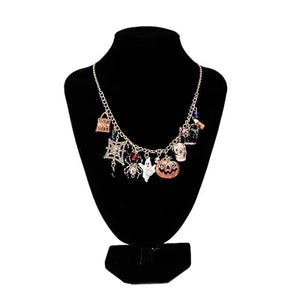 Christmas Necklaces for Women Snowflake Pumpkin Pendant Necklace