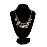 Christmas Necklaces for Women Snowflake Pumpkin Pendant Necklace