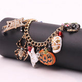 Christmas Necklaces for Women Snowflake Pumpkin Pendant Necklace