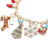 Christmas Necklaces for Women Snowflake Pumpkin Pendant Necklace