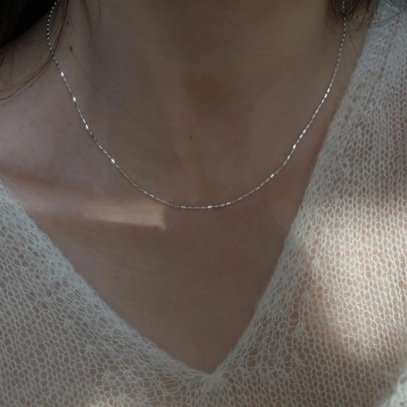 925 Silver Chocker Necklace Wedding Jewelry