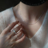 925 Silver Chocker Necklace Wedding Jewelry