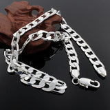925 Silver Necklace For Men 8MM Chain Wedding Christmas