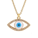 Stainless Steel Evil Eye Necklace for Women