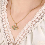 Stainless Steel Evil Eye Necklace for Women