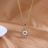 Stainless Steel Evil Eye Necklace for Women