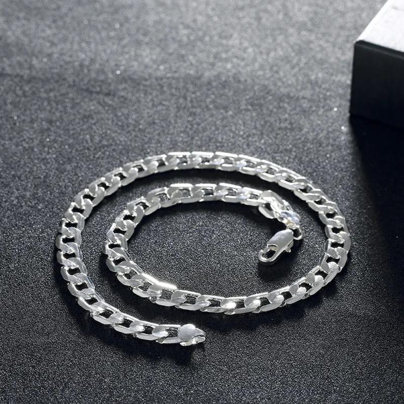 925 Silver Necklace 20/24 inches 10MM Chain for Men