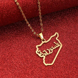Syria Pendant Necklace Chain Jewelry Christmas Party Ornament