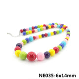 Rainbow Candy Shell Pearl Necklace Romantic Girl Clavicle Chain Gift