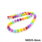 Rainbow Candy Shell Pearl Necklace Romantic Girl Clavicle Chain Gift