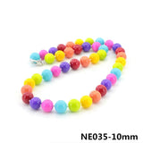 Rainbow Candy Shell Pearl Necklace Romantic Girl Clavicle Chain Gift