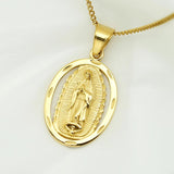Catholic Virgin Mary Necklace 316L Stainless Steel Pendant