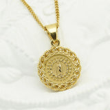 Catholic Virgin Mary Necklace 316L Stainless Steel Pendant