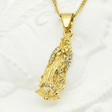 Catholic Virgin Mary Necklace 316L Stainless Steel Pendant