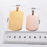 Custom Stainless Steel Dog Tag Pendant - Military Gift