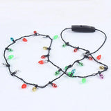 Mini Flashing Light-up Christmas Necklace 8 LED NIN668