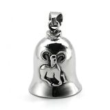 12 Constellations Bell Pendant Stainless Steel Charm Horoscope Motorcycle Biker