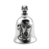 12 Constellations Bell Pendant Stainless Steel Charm Horoscope Motorcycle Biker