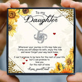 Daughter Crystal Heart Pendant Necklace from Dad