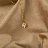 Daughter Necklace Heart Necklaces Women Jewelry from Mom Dad