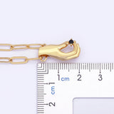 Hamsa Hand Zircon Necklace Women Pendant Chain Jewelry Gift