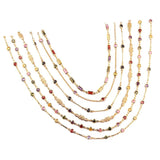 Rainbow CZ Tennis Choker Necklace for Women - Colorful Crystal Jewelry
