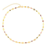 Rainbow CZ Tennis Choker Necklace for Women - Colorful Crystal Jewelry