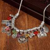 Stranger Christmas Lights Charm Necklace - Lobster Clasp Bulb Pendant