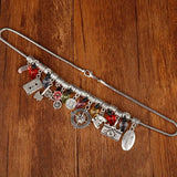 Stranger Christmas Lights Charm Necklace - Lobster Clasp Bulb Pendant