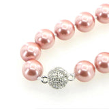 12mm Shell Pearl Beads Necklace Magnet Clasp Christmas Gift AAA