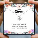 Heart Pendant Necklace Grandma Gift for Christmas