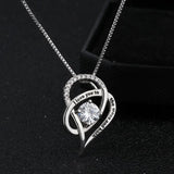 Heart Pendant Necklace Grandma Gift for Christmas